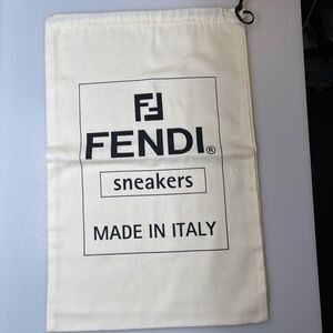 Fendi white dust bag Storage Gift Drawstring Bag Luxury